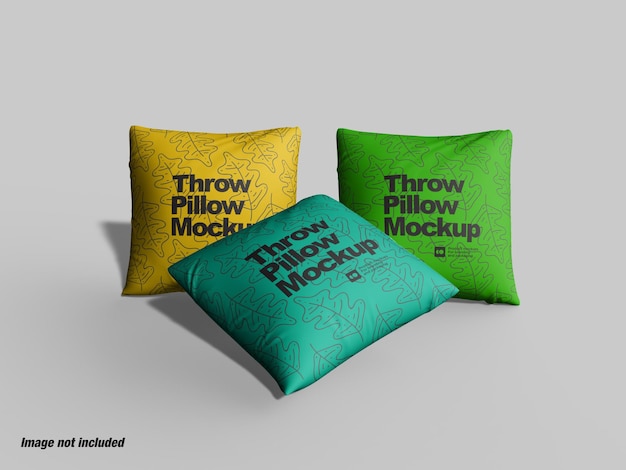 Cozy chusion or throw pillow mockup