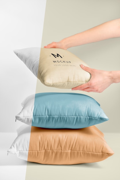 Cozy cushion fabric mock-up