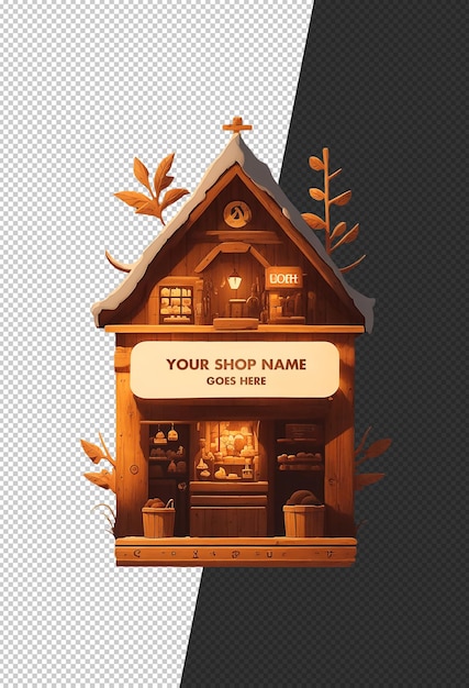 PSD a cozy tiny shop