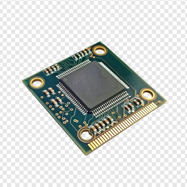 CPU 마이크로  기술은 투명한 배경에서 분리됩니다.