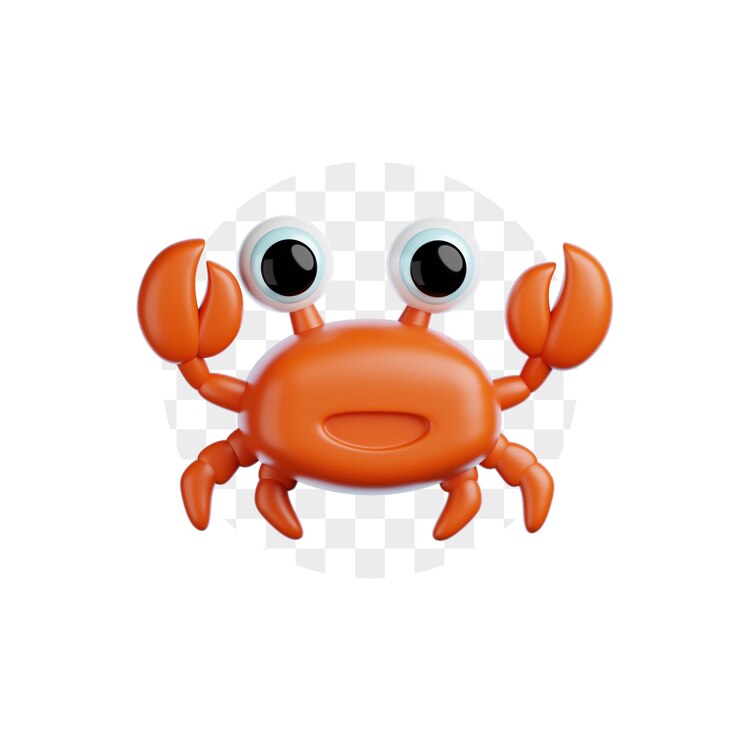 PSD 크래브 3d 아이콘