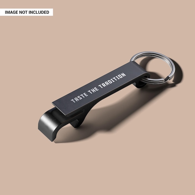 Crab bottle opener keychain mockup