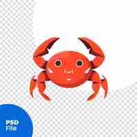 PSD ウェブデザイン psd テンプレートのためのカニのベクトルアイコンのアニメイラスト