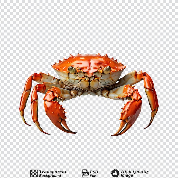 PSD crab isolated on transparent background
