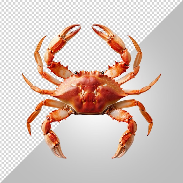 PSD crab isolated on white background