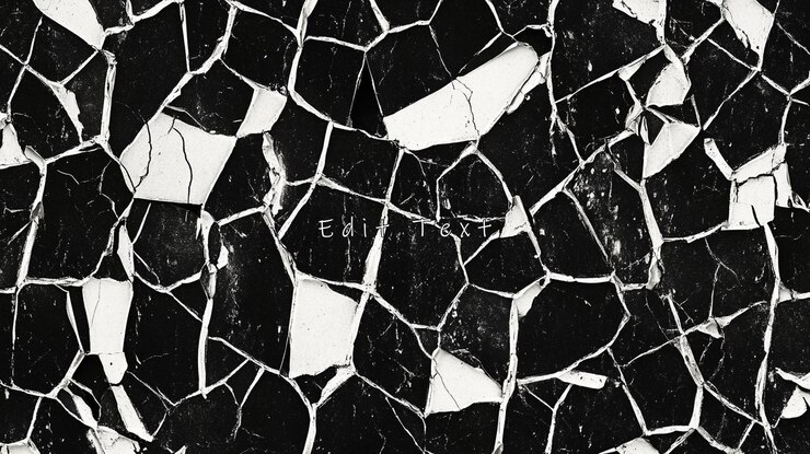 PSD cracked black and white paint texture