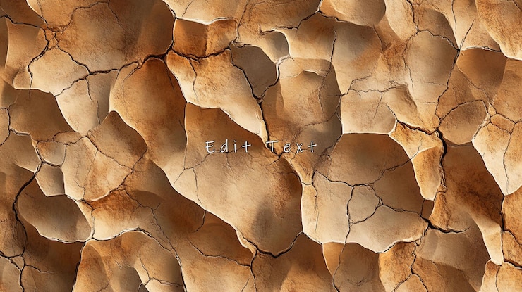 PSD cracked earth texture arid land dry soil surface