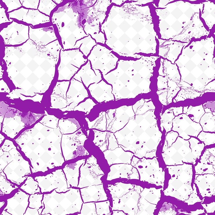 PSD cracked mud texture with clustered arranged and dense on sur png creative overlay background decor