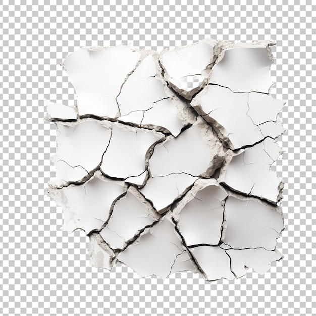 PSD cracked wall