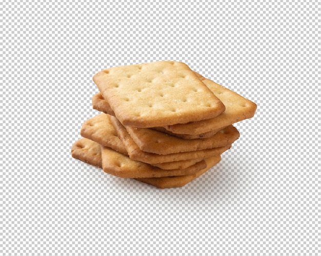 Cracker cookies isolated