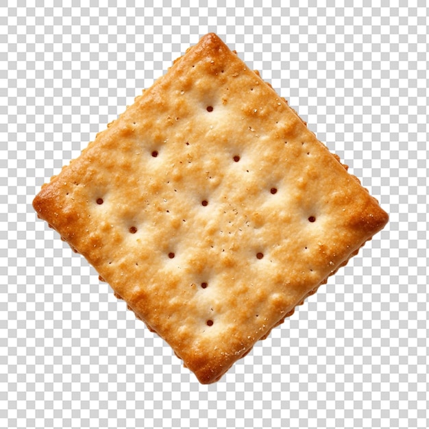 Cracker isolated on transparent background