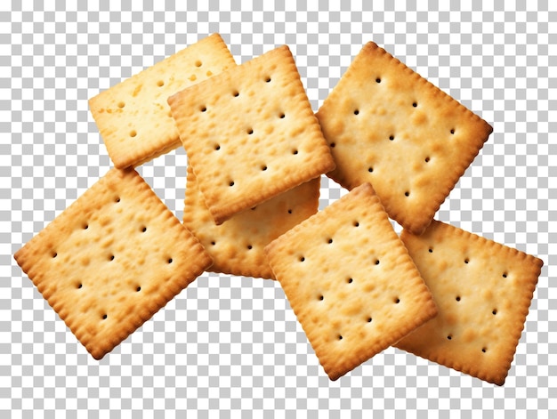 Crackers isolated on transparent background png psd