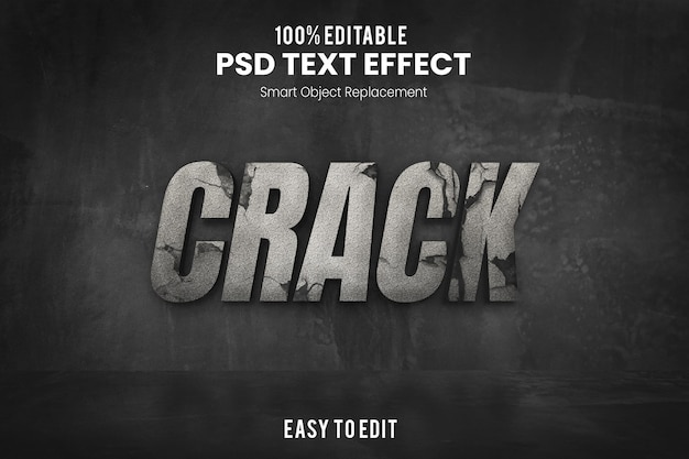 CrackText-effect