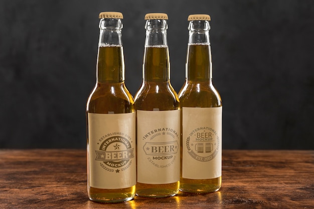 Craft beer  arrangement concept mock-up