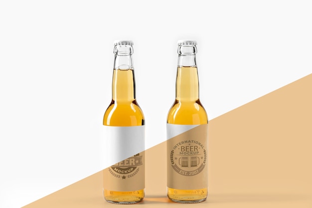 PSD craft beer arrangement concept mock-up