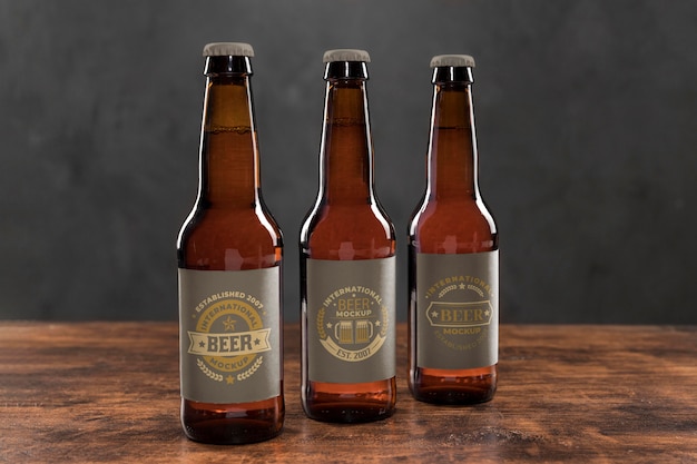 Craft beer arrangement concept mock-up