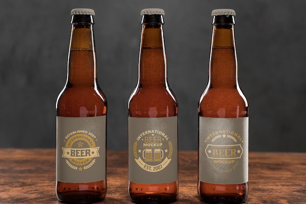 Craft beer arrangement concept mock-up