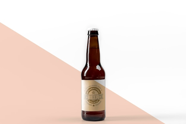 PSD mock-up di concetto di birra artigianale