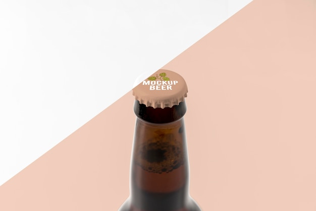 PSD mock-up di concetto di birra artigianale