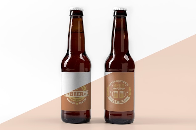 PSD mock-up di concetto di birra artigianale