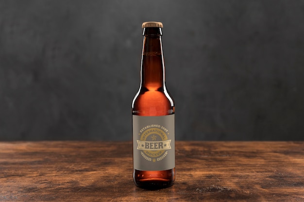 PSD mock-up di concetto di birra artigianale