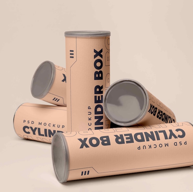 Craft cylinder mockup design