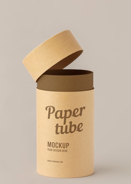 Craft cylinder realistic design mockup