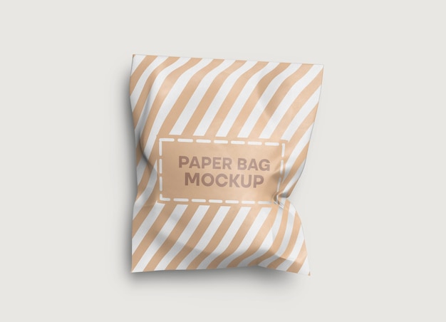 Craft festival gift paper bag mockup