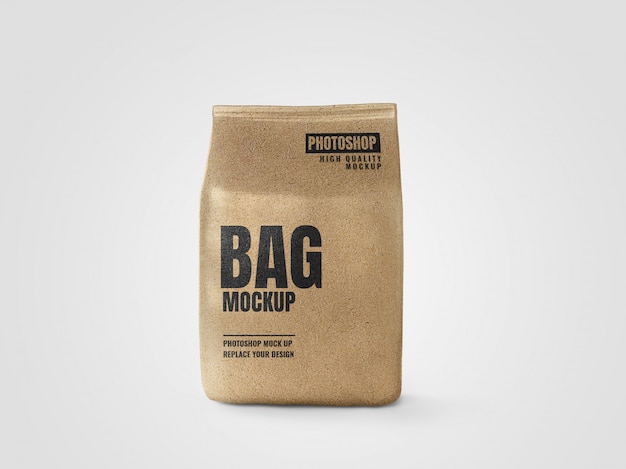 PSD craft paper bag mockup