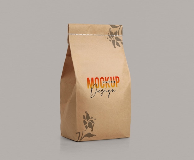 PSD craft paper bag mockup