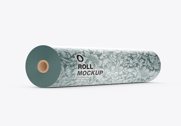 PSD craft paper roll mockup