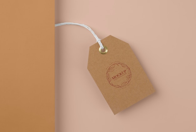 Craft tag design mockup