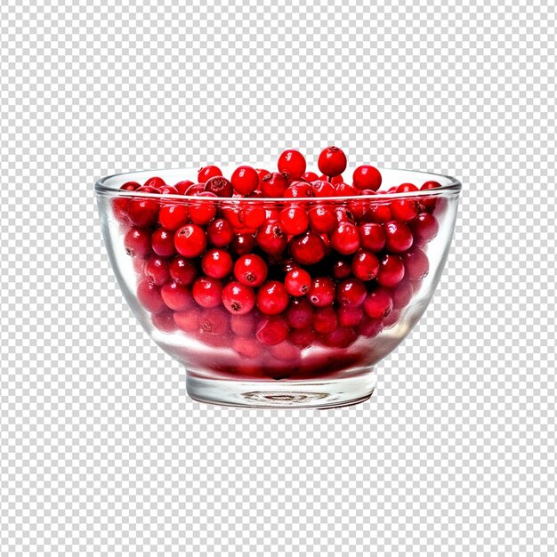 PSD クランベリー (cranberry) は白い部分に分離されたクランベリーです