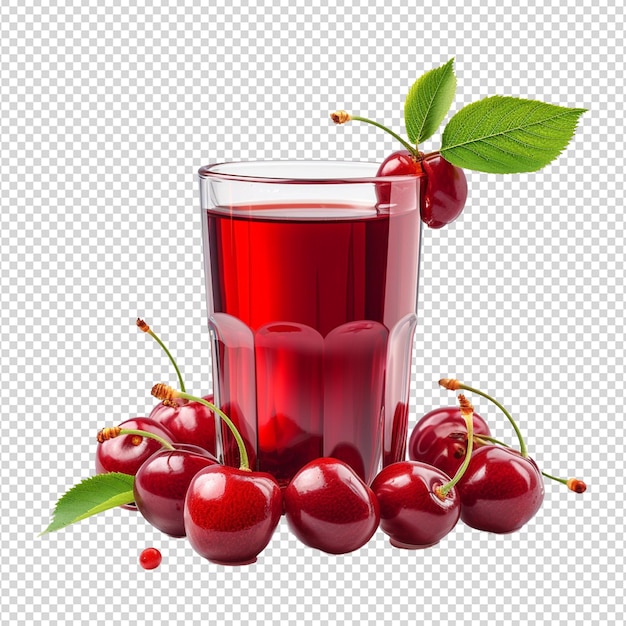 PSD cranberry juice isolated on white