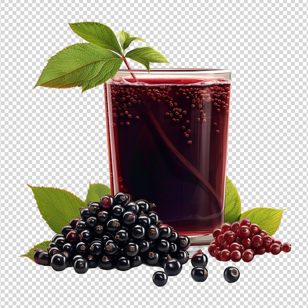 Cranberry juice isolated on white