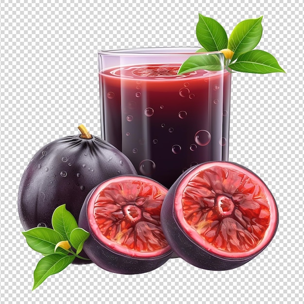 Cranberry juice isolated