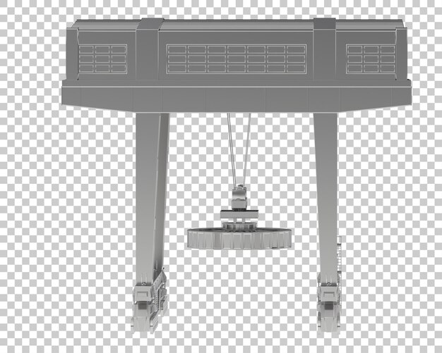 PSD Кран изолирован на прозрачном фоне 3d-илюстрация