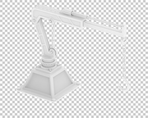 crane isolated on transparent background 3d rendering illustration