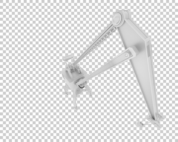 PSD crane isolated on transparent background 3d rendering illustration