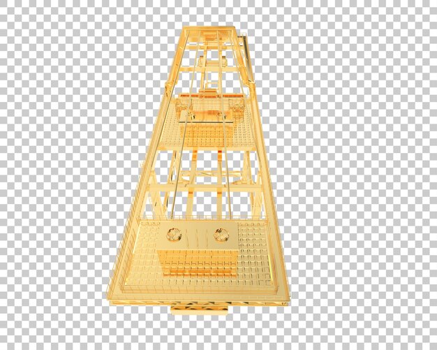 PSD crane isolated on transparent background 3d rendering illustration