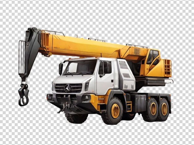 PSD crane on transparent background