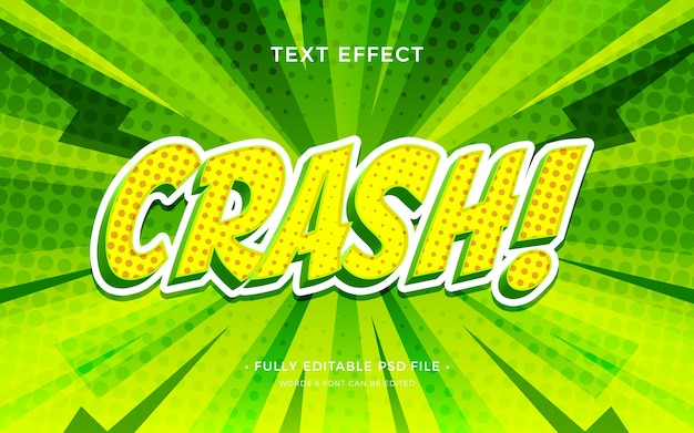 PSD crash tekst effect