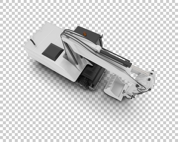 Crawler geïsoleerd op de achtergrond 3d rendering illustratie