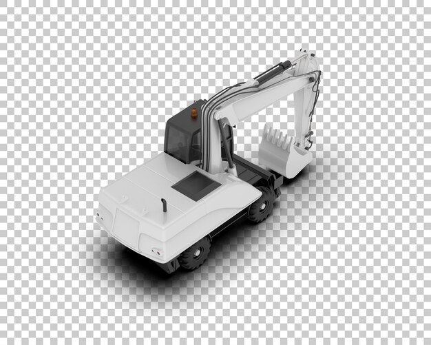 Crawler geïsoleerd op de achtergrond 3d rendering illustratie