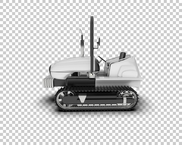 Crawler isolert på bakgrunn, 3D-gjengivelse illustrasjon