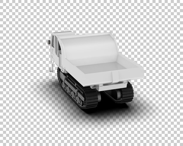 PSD crawler izolowany na tle ilustracji renderingu 3d