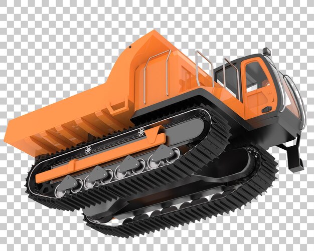 Crawler on transparent background 3d rendering illustration