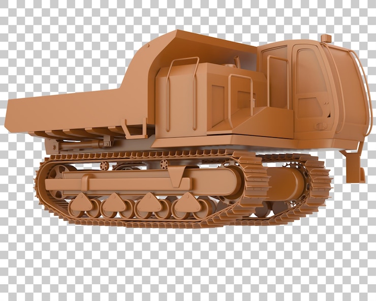 PSD crawler на прозрачном фоне 3d рендеринг иллюстрации