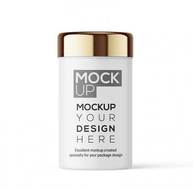 Cream bottle mockup for your design