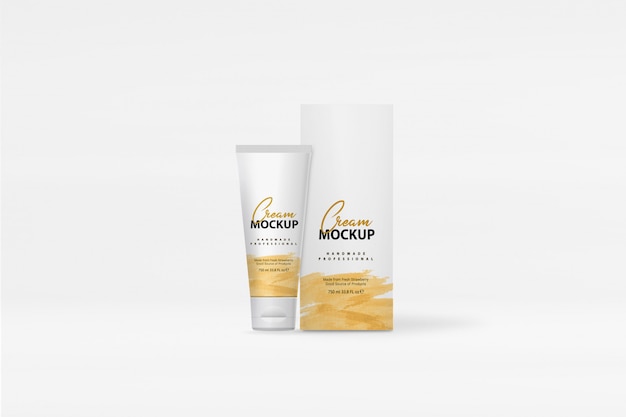 Mockup scatola di crema